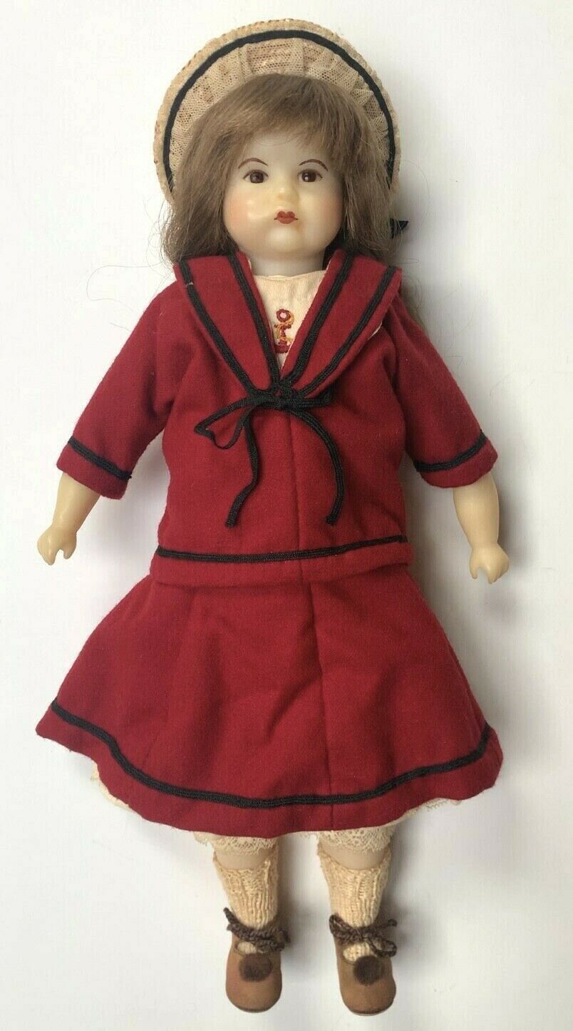 Wax Head Shoulder Plate Doll Naomi Laight 1984 Soft Body 15" Tall Signed Vintage
