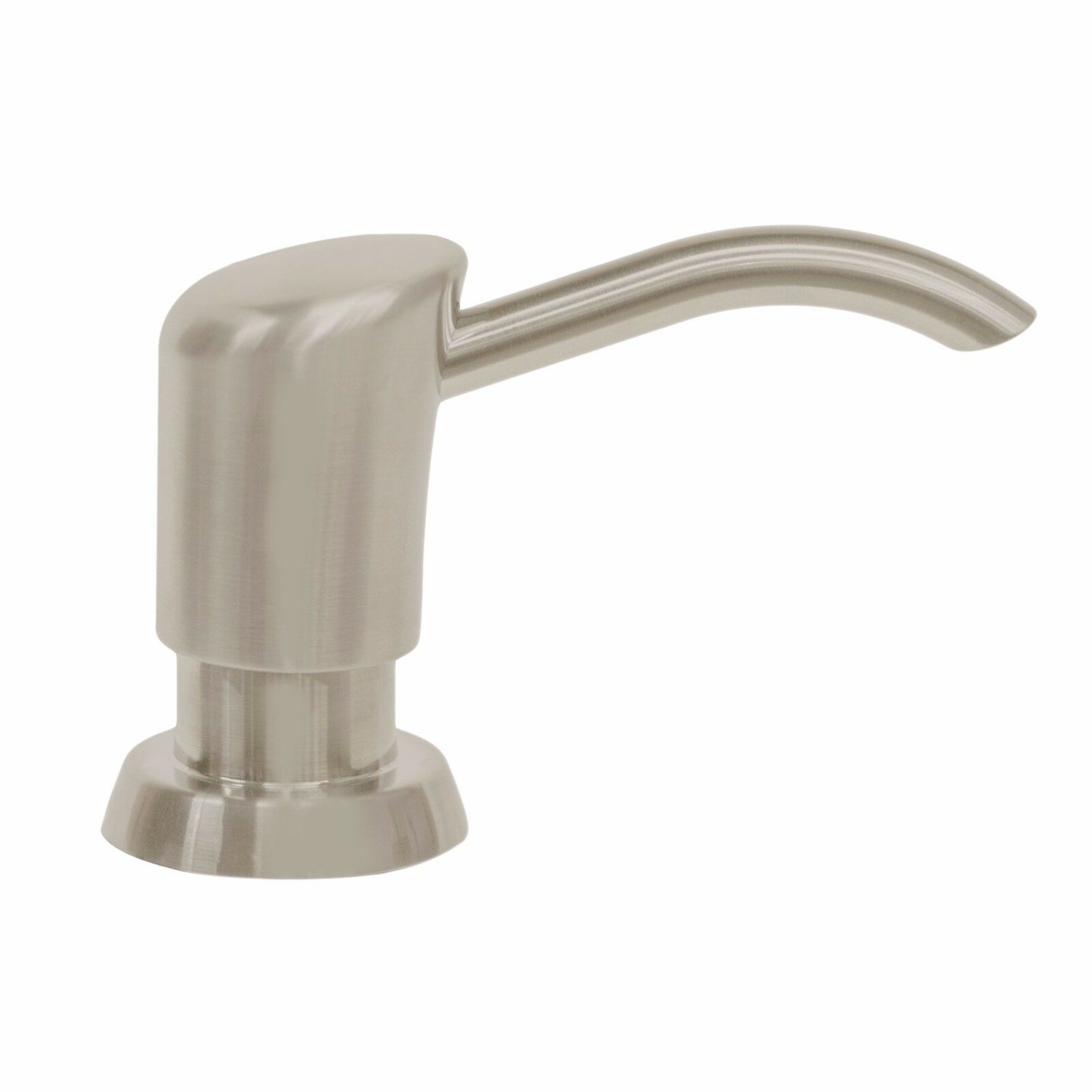 Kitchen Sink Liquid Soap Lotion Pump Dispenser Arc Nozzle, Brushed Nickel